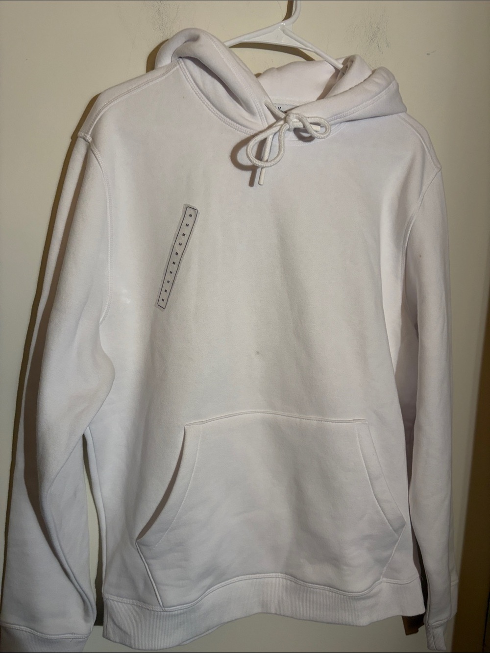 DSG White Pullover Hoodie with Drawstring